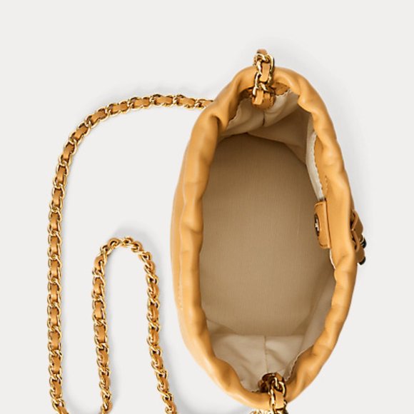 Ralph Lauren Women's Nappa Leather Bucket Buff Bag, NWT - Picture 5 of 6